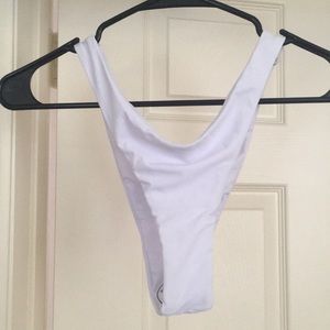Zaful white cheeky bikini bottoms